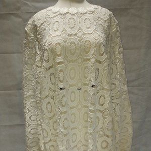 ELOQUII- Plus Size- Sheer Lace Top